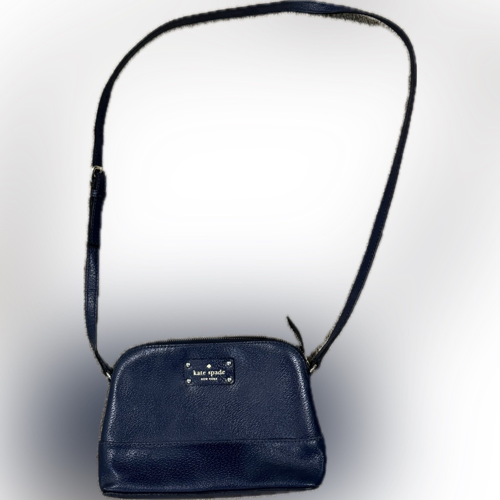 kate spade Navy Leather Wellesley Hanna Crossbody Bag